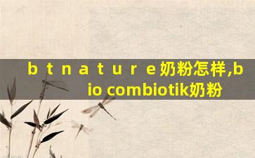 ｂｔｎａｔｕｒｅ奶粉怎样,bio combiotik奶粉